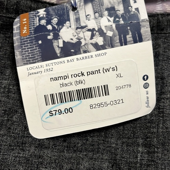 NWT Patagonia Women’s Nampi Rock Black Pant Size XL - Picture 3 of 12